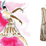 Imatge detall exposició: "Inspiracions. Moda il·lustrada del segle XX"
