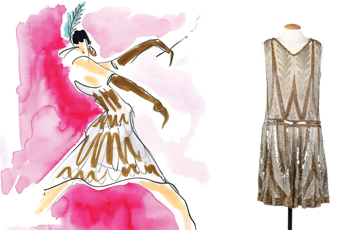 Imatge detall exposició: "Inspiracions. Moda il·lustrada del segle XX"