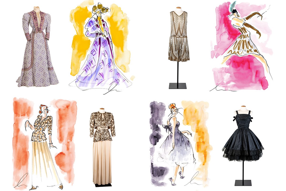 Imatge exposició: "Inspiracions. Moda il·lustrada del segle XX"
